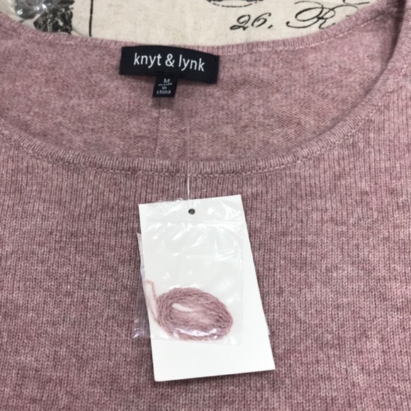 Knyt & Lynk Colorblock Dolman Cashmere Sweater - Picture 3 of 7